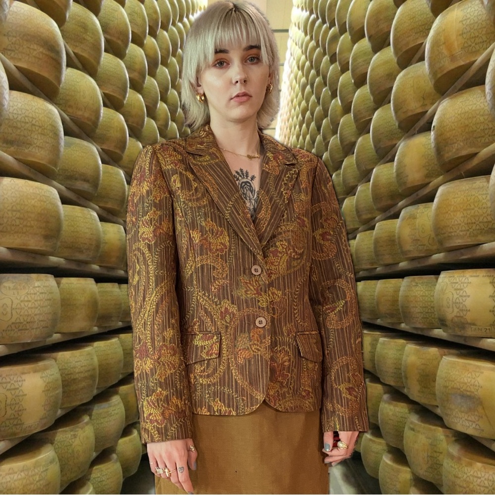 Vintage Paisley Brown Blazer!